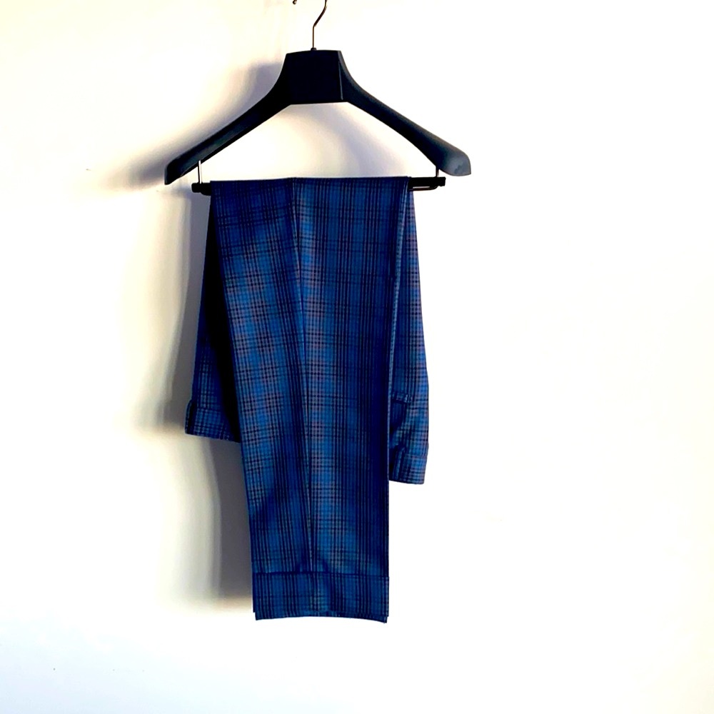 $1,295 3P Bespoke Custom Suede Collar Suit 48R - Picture 9 of 16